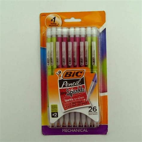 Bic Xtra Sparkle Shimmer .7 mm Mechanical Pencils (26 Count) - Walmart.com - Walmart.com