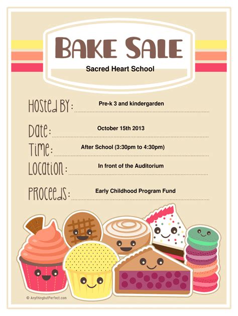 Bake Sale Flyer Template Word - Fill Online, Printable, Fillable, Blank | pdfFiller