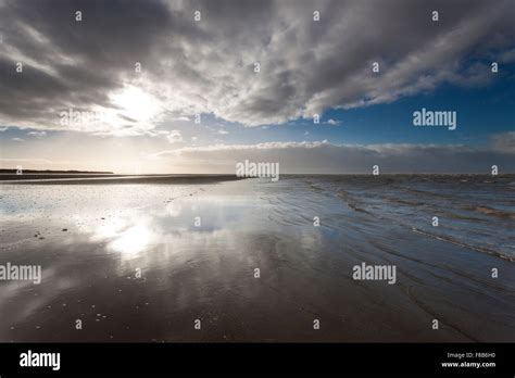 A view from Berrow Beach, Somerset, UK Stock Photo - Alamy