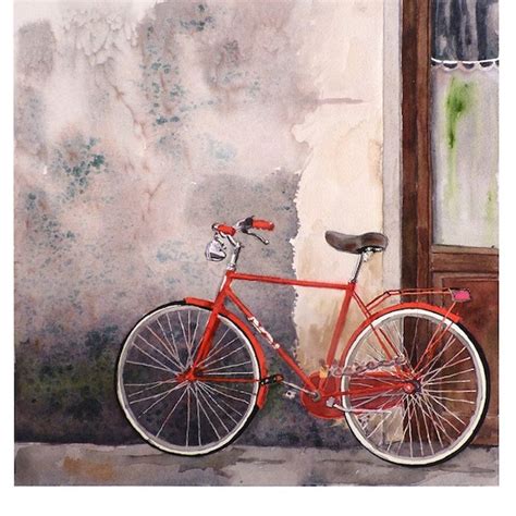 Bicycle Art Watercolor Print