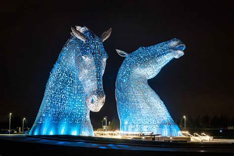 The Kelpies at night - Ed O'Keeffe Photography