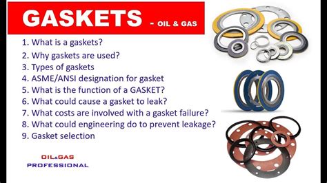 GASKETS - OIL& GAS PROFESSIONAL - YouTube