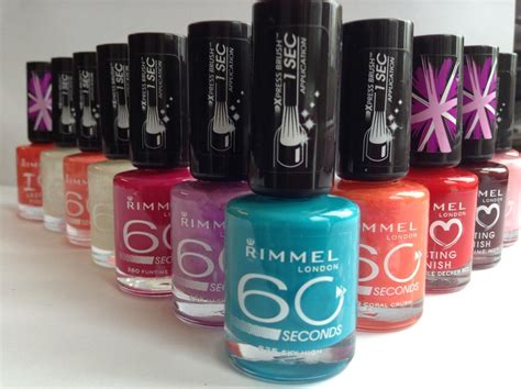 ** Rimmel esmalte de uñas 60 segundos, acabado duradero Varios Colores Nuevo ** Barniz | eBay