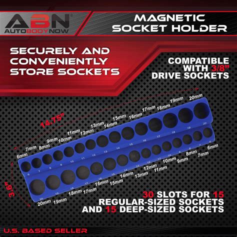 Magnetic Socket Organizer Tray – Socket Holder Magnetic Tool Organizer – Autobodynow.com