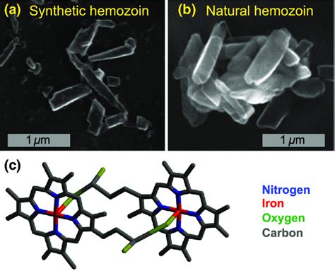 Hemozoin nanocrystals. (a) SEM image of synthetic hemozoin nanocrystals... | Download Scientific ...