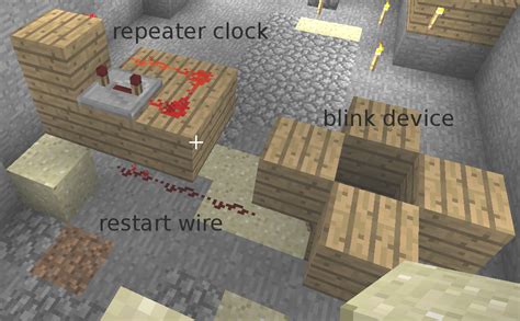 Simple restarter for a repeater clock : r/Minecraft