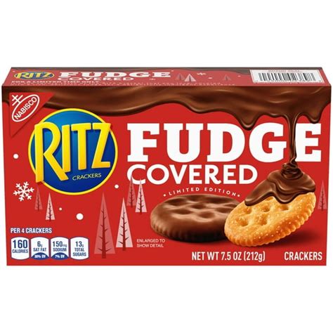 Nabisco Ritz Fudge Covered Crackers Limited Edition, 7.5 Oz. - Walmart.com - Walmart.com