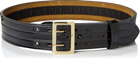 Amazon.com: Safariland 87V Duty Belt with Hook Fastener Lining, High Gloss Black, Brass Buckle ...