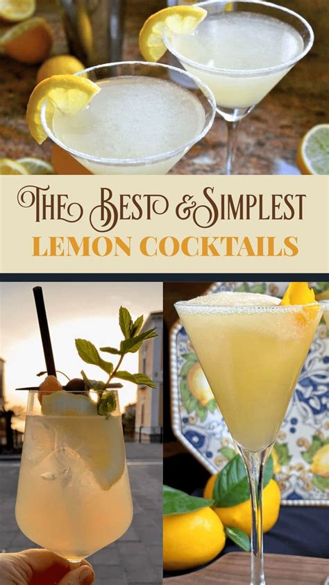 Lemon Cocktails | Lemon drink recipes, Lemon juice recipes, Lemon cocktail