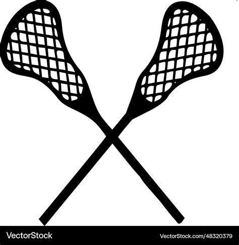 Lacrosse sticks image Royalty Free Vector Image