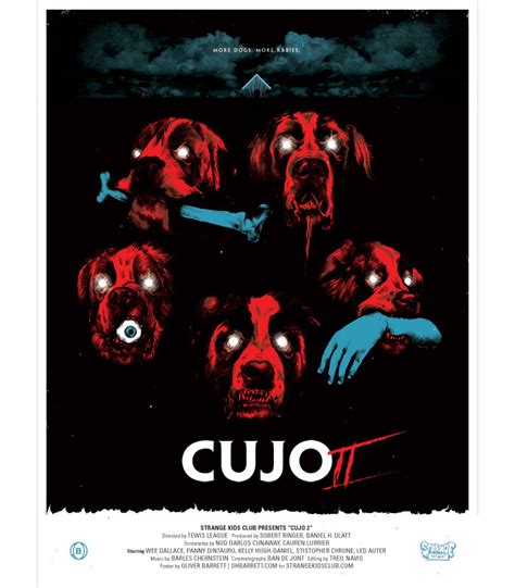 Alternative movie poster for Cujo by Oliver Barrett