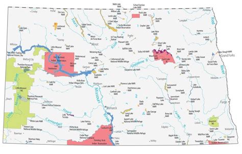 North Dakota County Map - GIS Geography