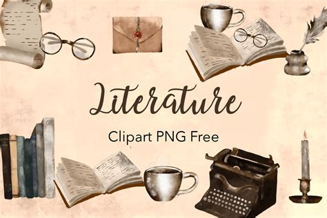 Literature Clipart PNG Free Graphic by Free Graphic Bundles · Creative ...