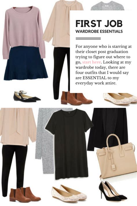 First Job Wardrobe Essentials – Simply Nutmeg's | Job clothes, Internship outfit, Clothing ...