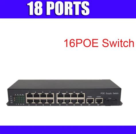 16 Port POE Switch 10/100M 16 + 2 Ports for 16pcs POE IP Cameras 16ch POE router-in CCTV ...