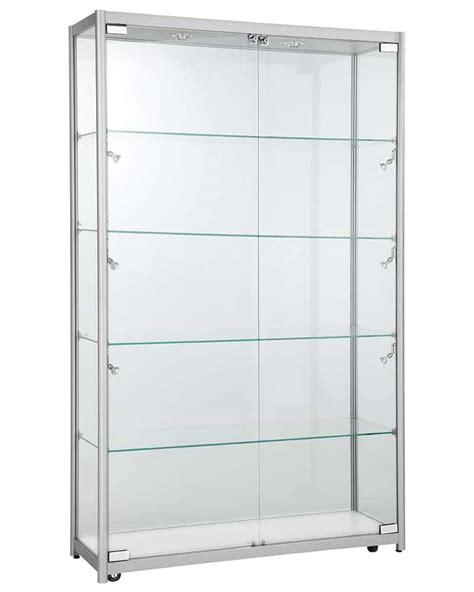 Aluminium Framed Upright Glass Display Showcase | Shopfittings Direct Australia