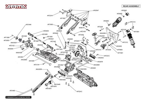 Arrma Kraton 6S BLX 4WD Parts Exploded View (8608V5T1) — Adventure ...