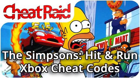 The Simpsons: Hit & Run Cheat Codes | Xbox - YouTube