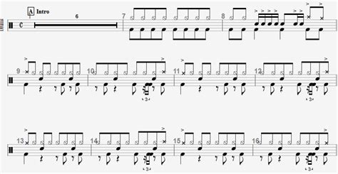 tablature - Reading and Writing Drum Tabs? - Music: Practice & Theory Stack Exchange