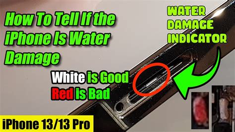 iPhone 13/13 Pro: Water Damage Indicator - How To See If Your iPhone Is Water Damaged - YouTube