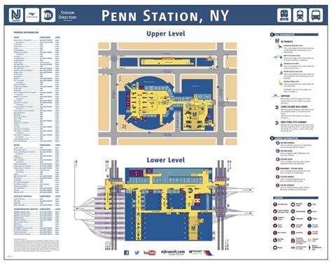 A Map of Penn Station : nyc | Nyc map, Penn station nyc, Station map