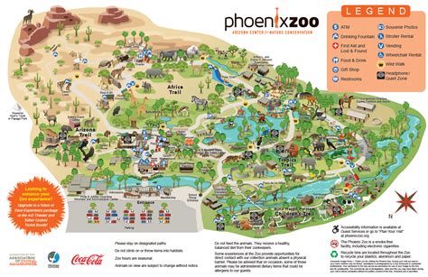 Zoo Map - Phoenix Zoo | Zoo map, Zoo, Zoo project