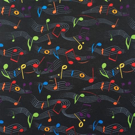 Music Notes Print Fabric. 100% Cotton. Fabric by the Yard. - Etsy