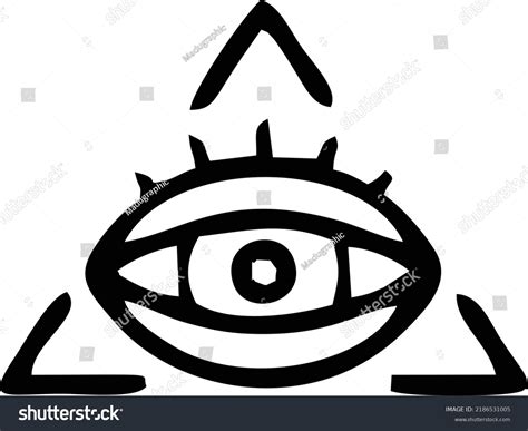 Third Eye Symbol Drawing Art Icon Stock Vector (Royalty Free ...