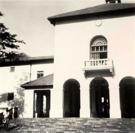 Nairobi Primary School, façade and (within) the Pillared Hall, 1949 | Nairobi city, Nairobi, Kenya