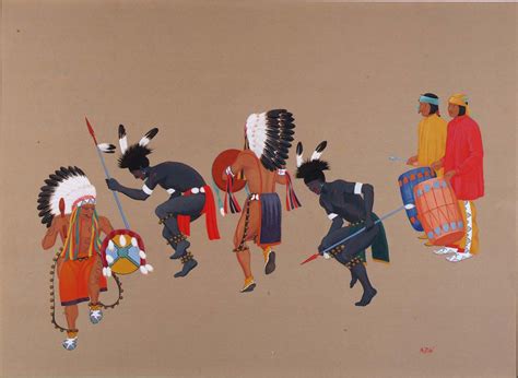 Comanche Dance by Velino Shije Herrera / American Art | American indian art, Native american art ...