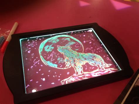 New Glow Art drawing board art from a young artist | Glow Art | Create amazing glowing neon-like ...