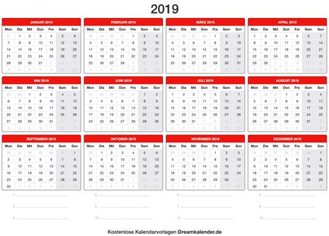 Kalender 2019