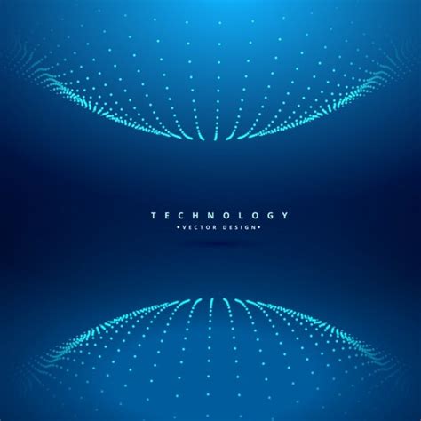 Dotted sphere technology background Vector | Free Download