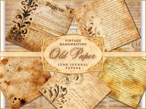 Old Papers - Old Handwriting Backgrounds Graphic by Artistic Revolution · Creative Fabrica