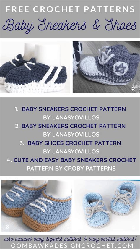 Adorable Free Crochet Patterns for Baby Sneakers and Shoes