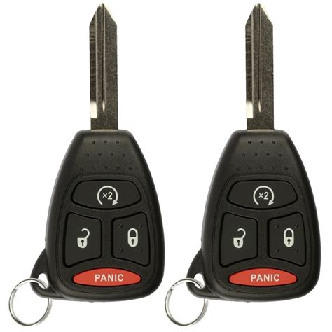 2 PACK KeylessOption Keyless Entry Remote Start Control Car Key Fob Replacement KOBDT04A for ...