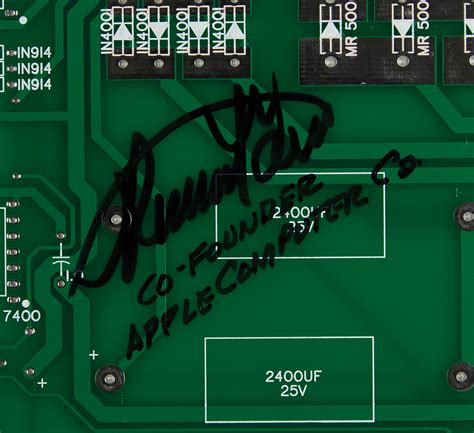 Apple: Ronald Wayne Signed Apple-1 Circuit Board Replica | RR Auction