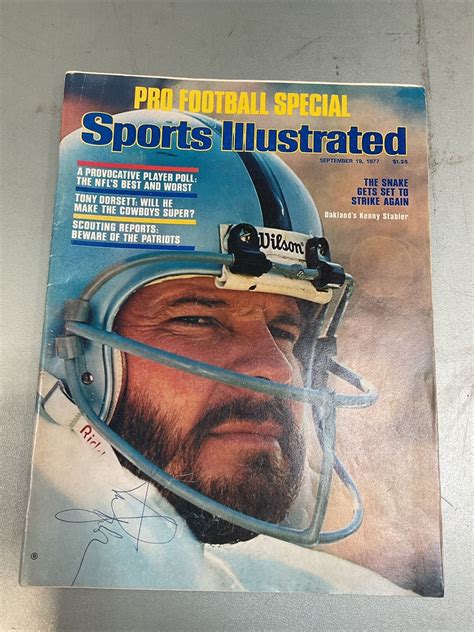 Sports Illustrated September 19, 1977 Kenny Stabler Autograph | eBay