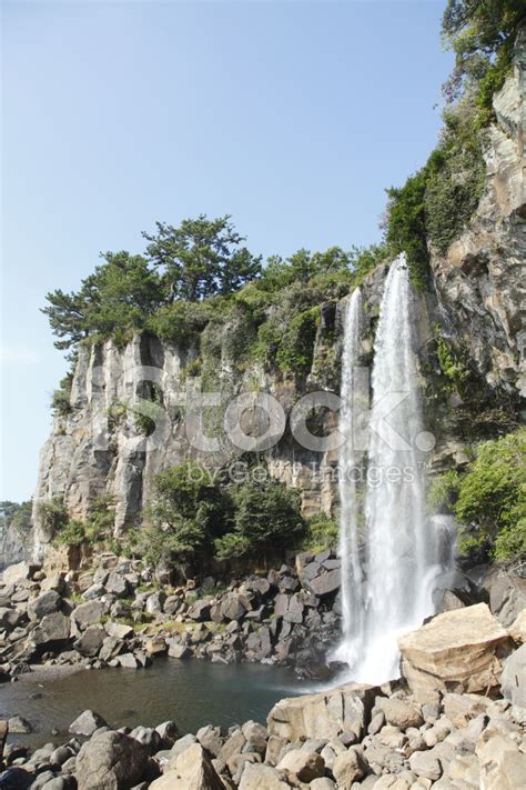 Jeongbang Waterfall, South Korea Stock Photo | Royalty-Free | FreeImages