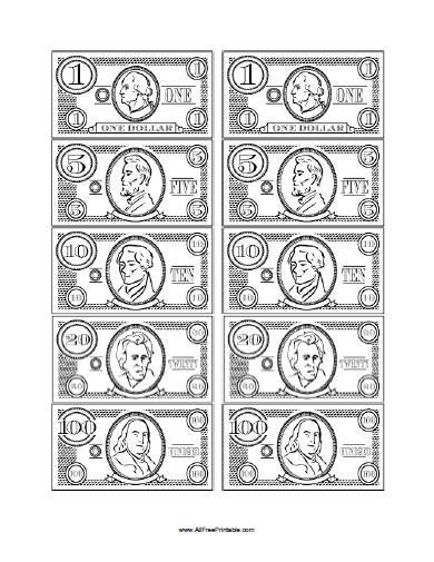 Play Money – Free Printable