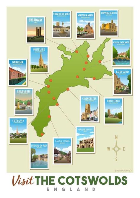 Cotswolds Map - Find local towns and villages