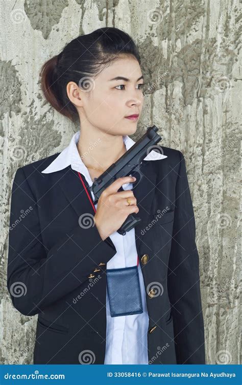 FBI woman agent. stock photo. Image of person, abandon - 33058416