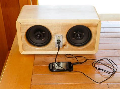 homemade wooden speaker box - Google Search Diy Speaker Kits, Diy Bluetooth Speaker, Diy ...