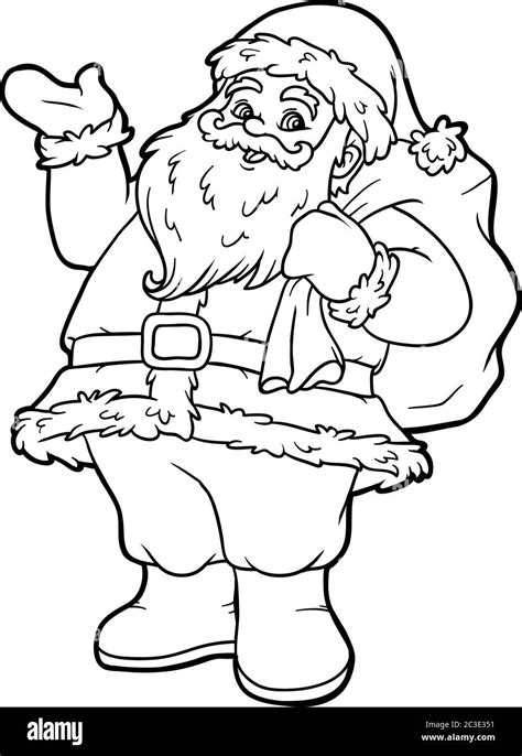 1950s Santa Coloring Pages