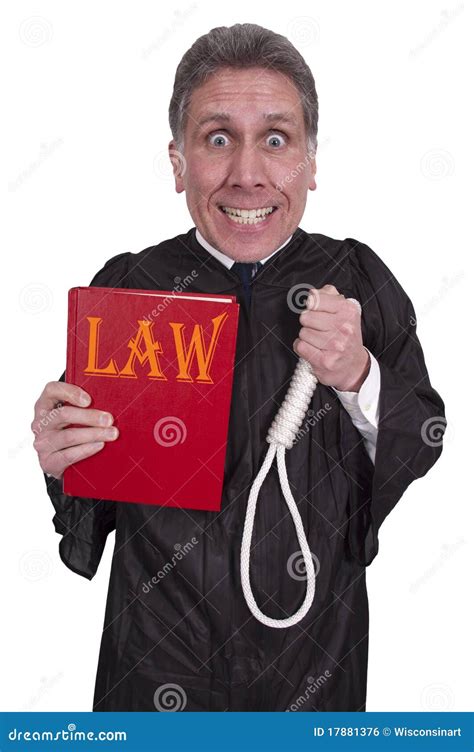 Funny Hanging Judge, Law, Order, Justice, Isolated Stock Photo - Image ...