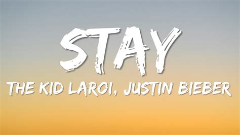 Stay - (Clean Lyrics) - The Kid LAROI, Justin Bieber - YouTube