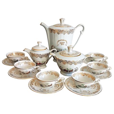 Classic Italian White and Gold Fine Porcelain Tea Set at 1stDibs | italian design porcelain fine ...