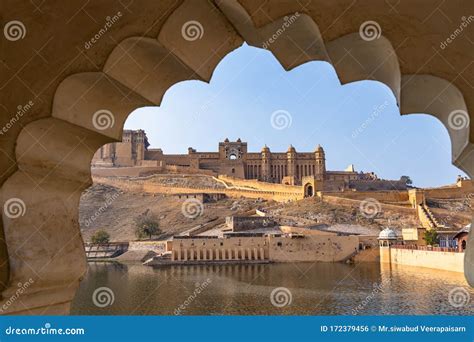 India Amber Fort Architecture Palace Stock Photo | CartoonDealer.com #205573392