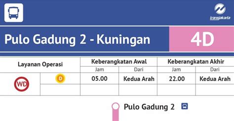 TransJakarta Busyway BRT Jalur 4D : PULOGADUNG 2 - KUNINGAN