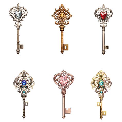 Vintage Key Clipart Magic Key Clip Art Png Fantastic Keys - Etsy